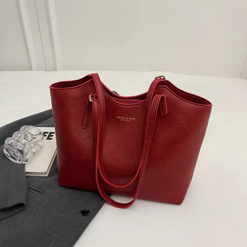 Ruime Dames Tote Bag met Dubbele Handvatten
