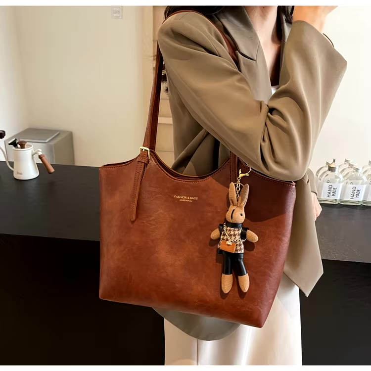 Ruime Dames Tote Bag met Dubbele Handvatten