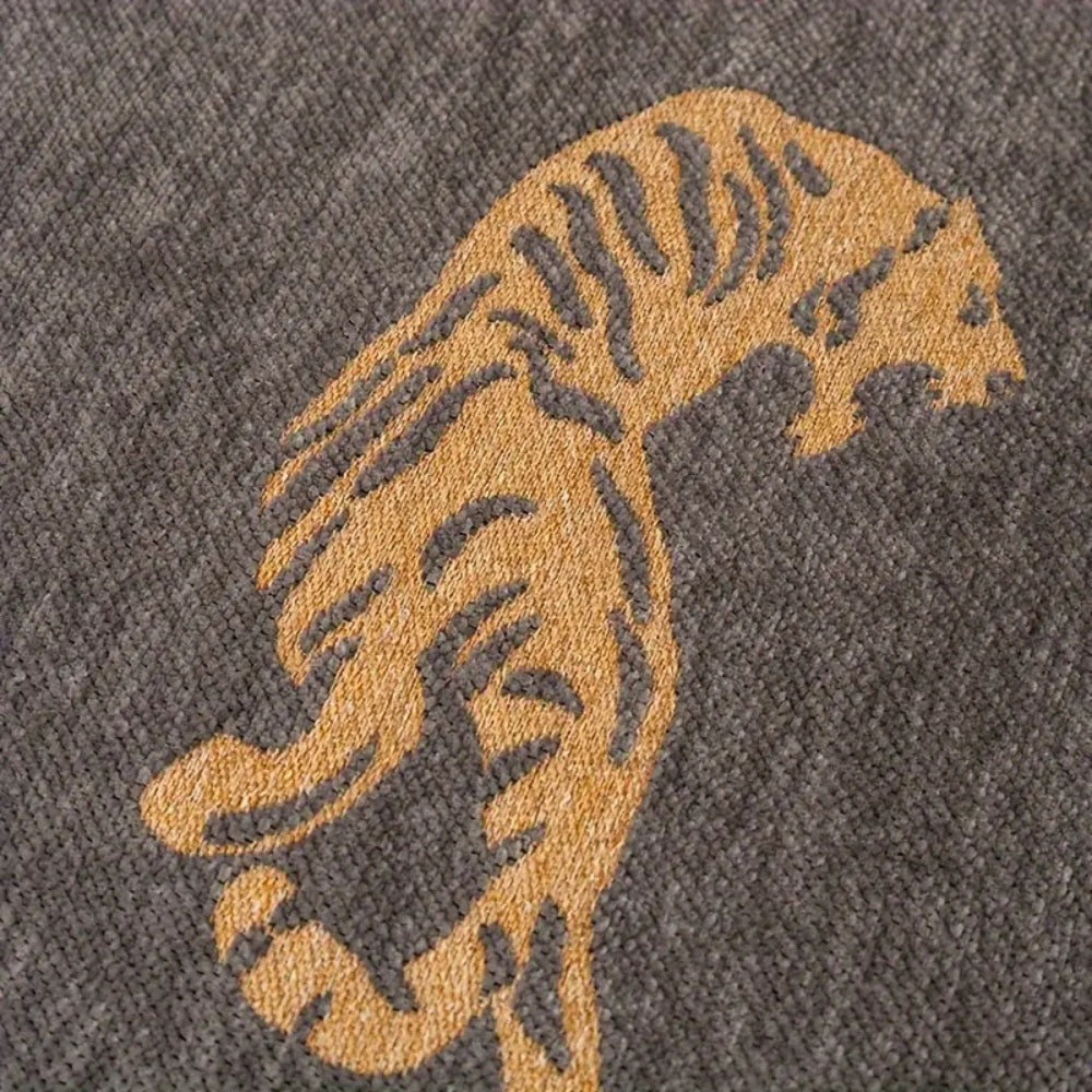 Safari Tijger Chenille Bankhoes