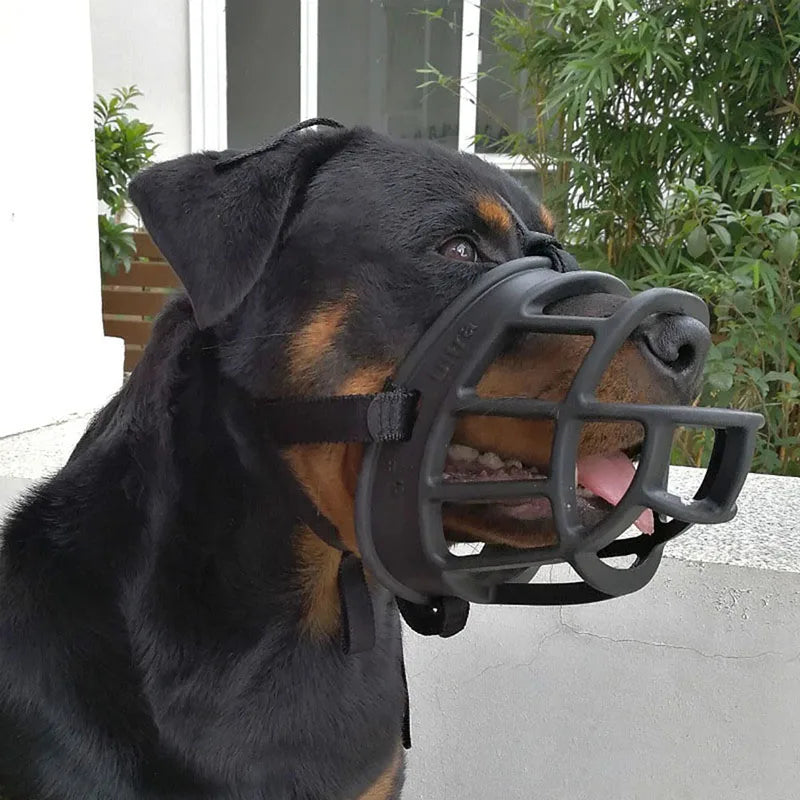 SafeBite Siliconen Muilkorf | Verstelbare Muilkorf voor Honden van Alle Maten, Voorkomt Ongewenst Gedrag