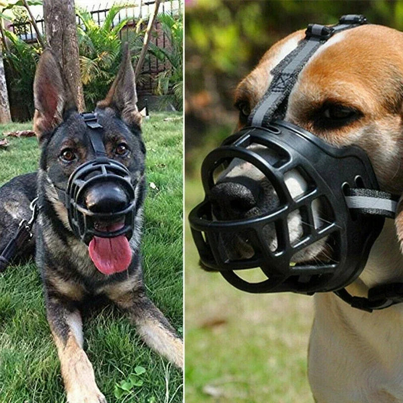SafeBite Siliconen Muilkorf | Verstelbare Muilkorf voor Honden van Alle Maten, Voorkomt Ongewenst Gedrag