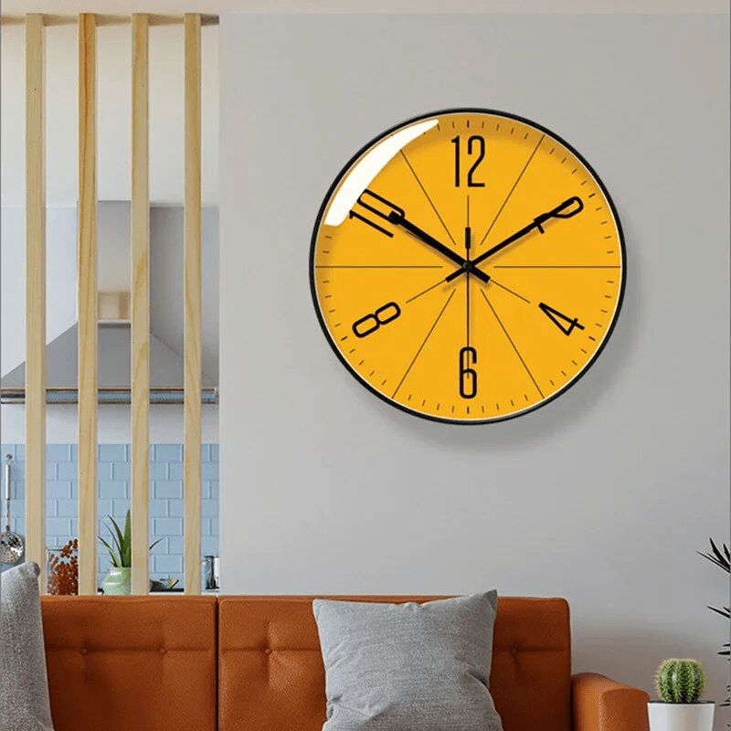 SCANDICLOCK – Zwarte Wandklok in Nordic Stijl – Nauwkeurig & Stijlvol voor Elk Huis