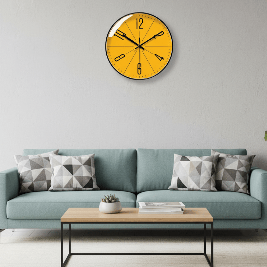 SCANDICLOCK – Zwarte Wandklok in Nordic Stijl – Nauwkeurig & Stijlvol voor Elk Huis