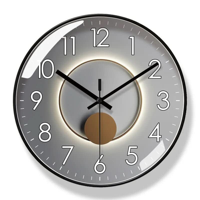 SCANDICLOCK – Zwarte Wandklok in Nordic Stijl – Nauwkeurig & Stijlvol voor Elk Huis