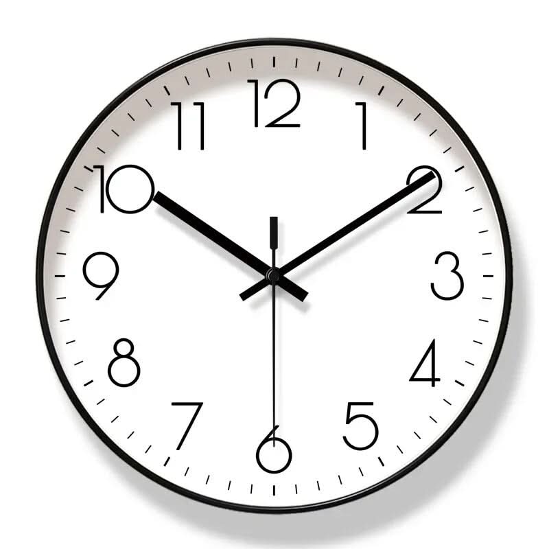 SCANDICLOCK – Zwarte Wandklok in Nordic Stijl – Nauwkeurig & Stijlvol voor Elk Huis