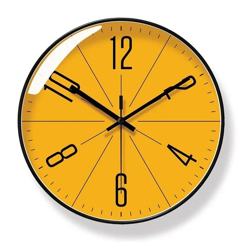 SCANDICLOCK – Zwarte Wandklok in Nordic Stijl – Nauwkeurig & Stijlvol voor Elk Huis