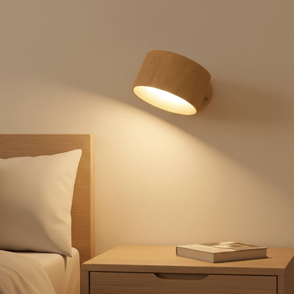 SCANDIGLOW – Draadloze Nordic Wandlamp met Afstandsbediening