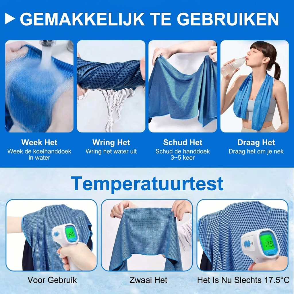 Set van 4 Koeltowels