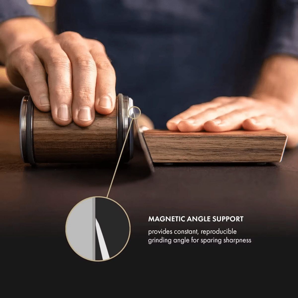 SHARPEDGE – Professionele Messenslijper met Diamanten Roller