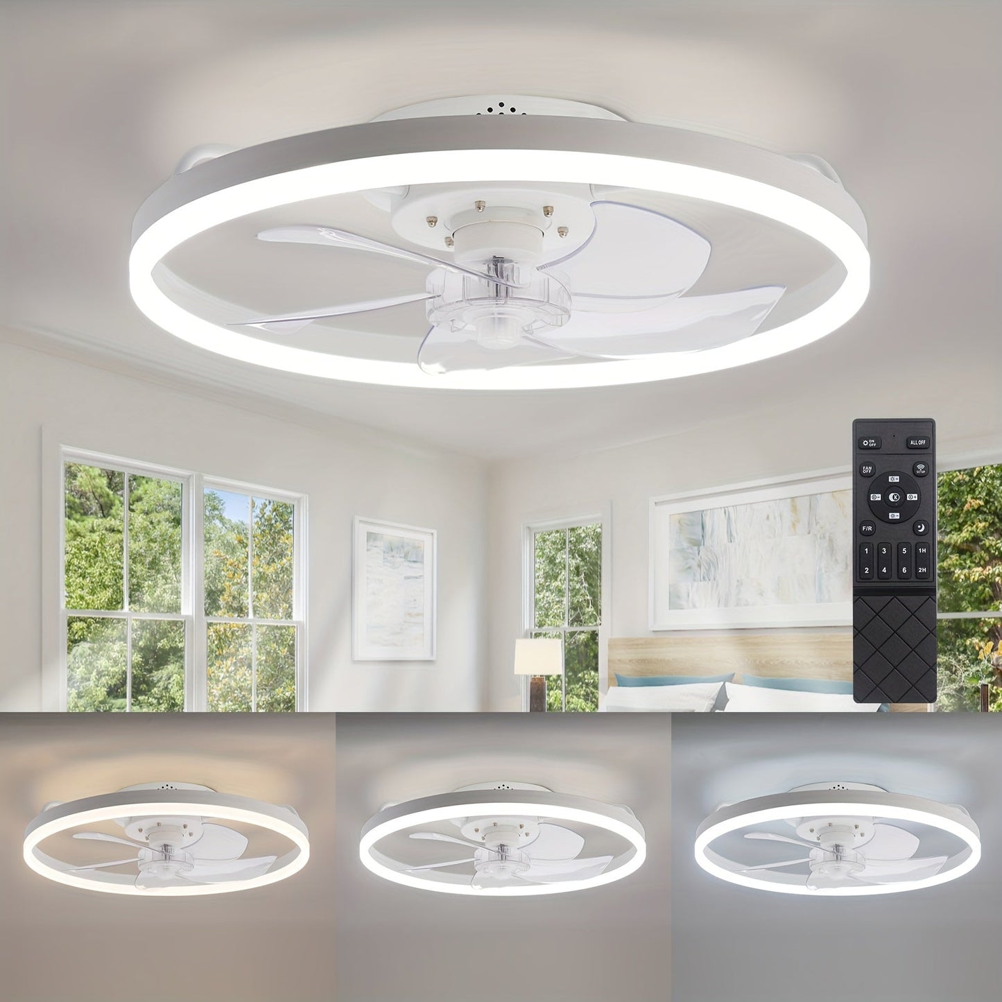 SilentBreeze 50 cm Plafondventilator – Slank en Energiezuinig
