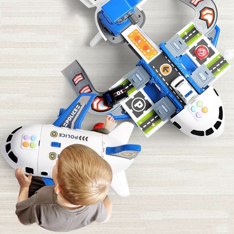 SKYQUEST – Avontuurlijke AirPlay Set met Vliegtuig & Voertuigen voor Creatieve Kinderen