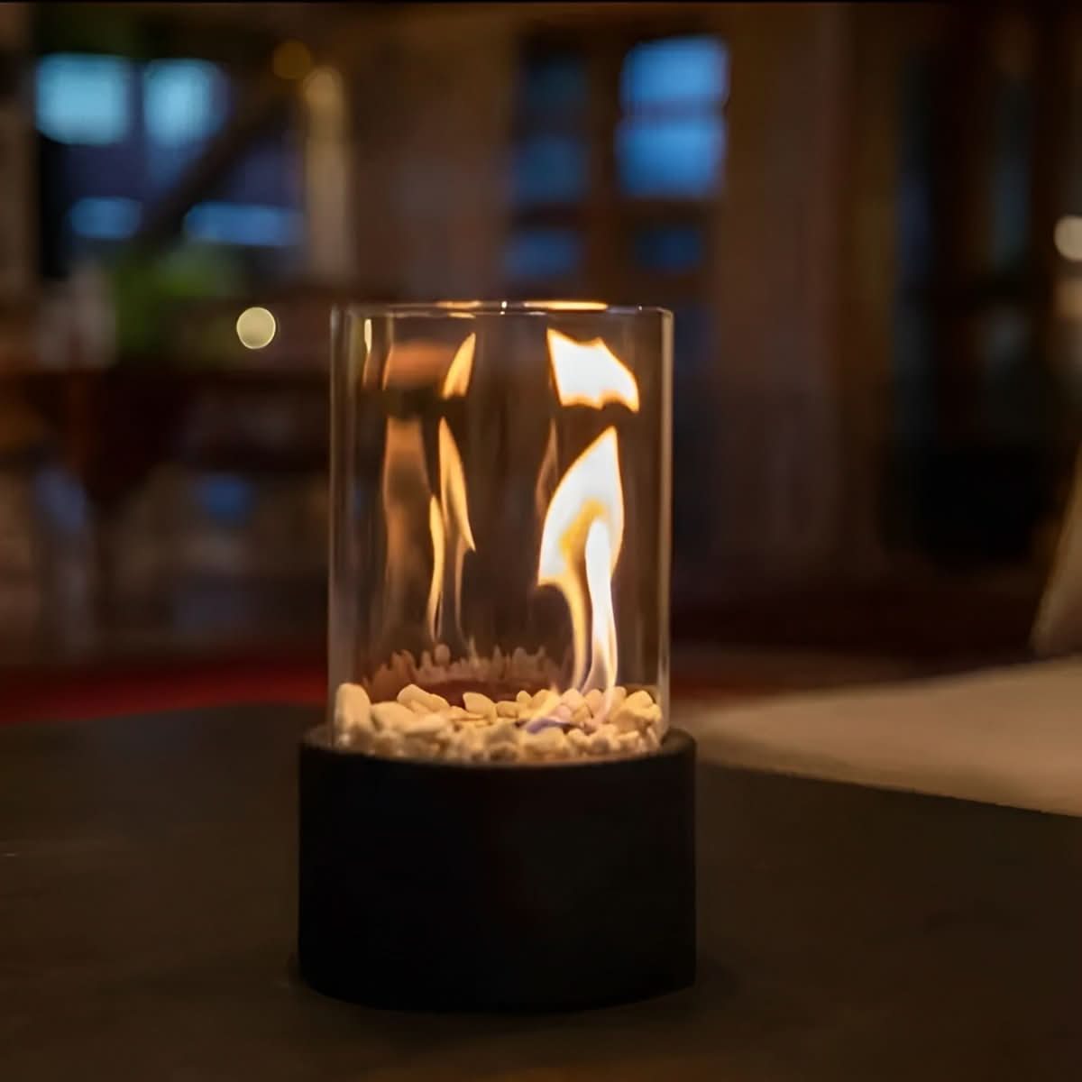 SLEEKFLAME – Rookvrije Tafelhaard voor Stijlvol Binnen- en Buitengebruik