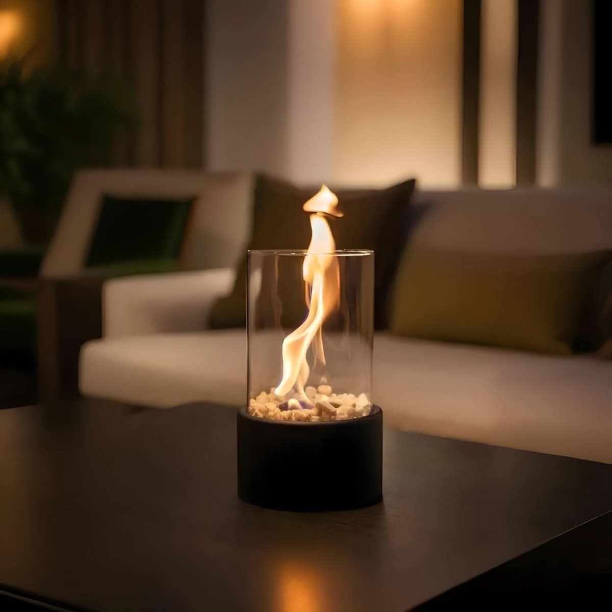 SLEEKFLAME – Rookvrije Tafelhaard voor Stijlvol Binnen- en Buitengebruik