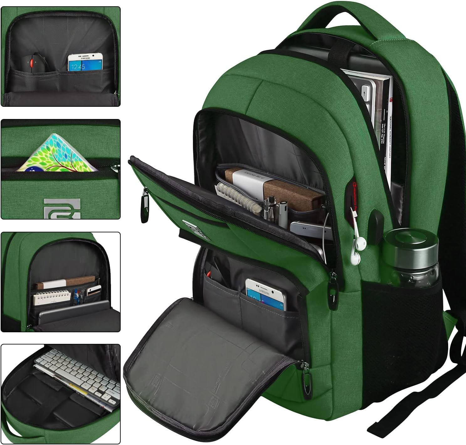 Slim Anti-Diefstal Laptop Rugzak met USB Oplaadpoort