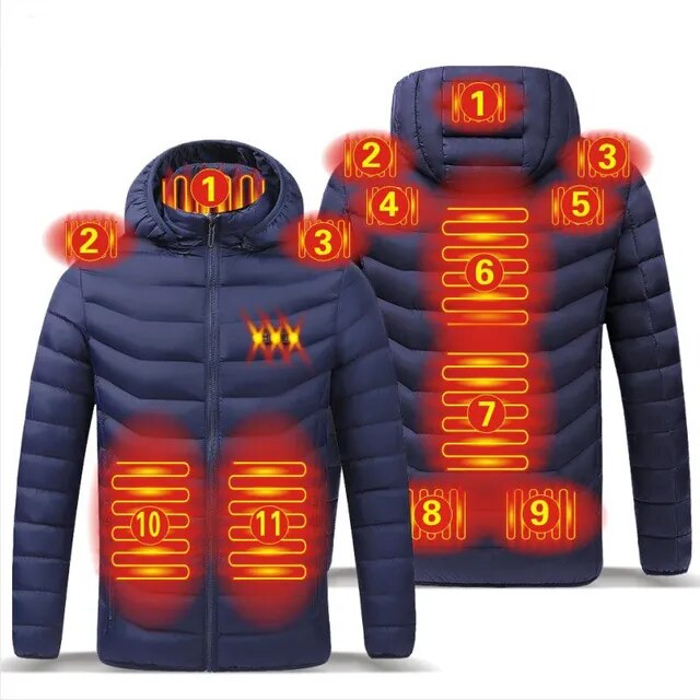 Slimme verwarmingsjas | USB-verwarmde jas