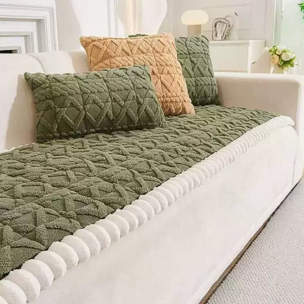 Snuggle Sherpa Pluche Sofa Beschermhoes
