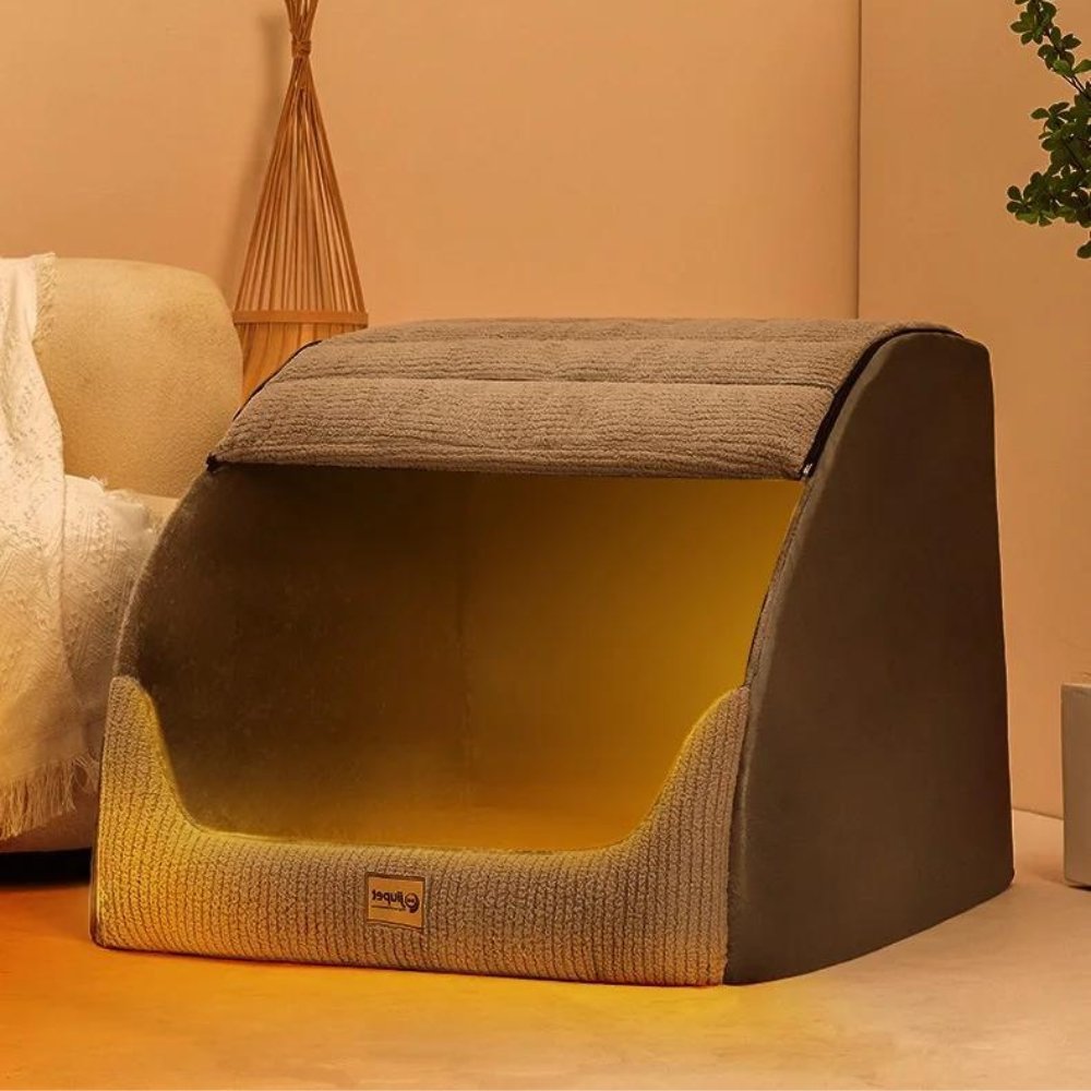 SnuggleHome • Gezellige & Warme Afgesloten Bed voor Honden
