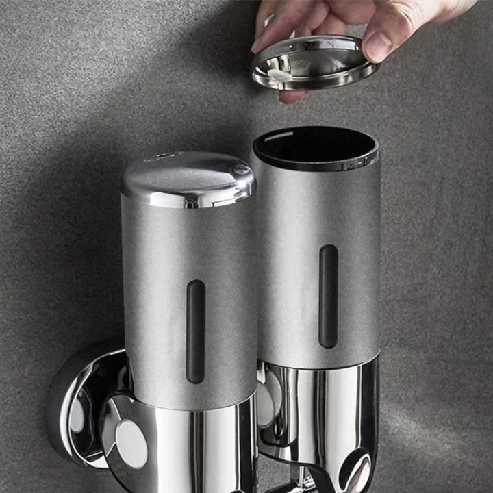 SOAPFORT – Hoogwaardige wandzeepdispenser met elegant ontwerp in roestvrij staal