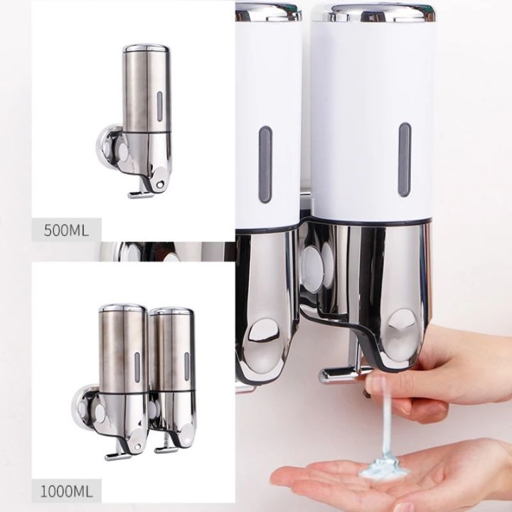 SOAPFORT – Hoogwaardige wandzeepdispenser met elegant ontwerp in roestvrij staal