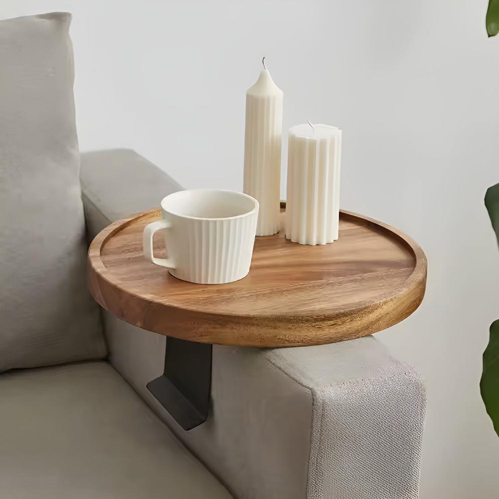 Sofa Armleuning Walnoot Dienblad