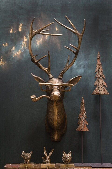 Speelse Dierkop Wanddecoratie - WallCritters