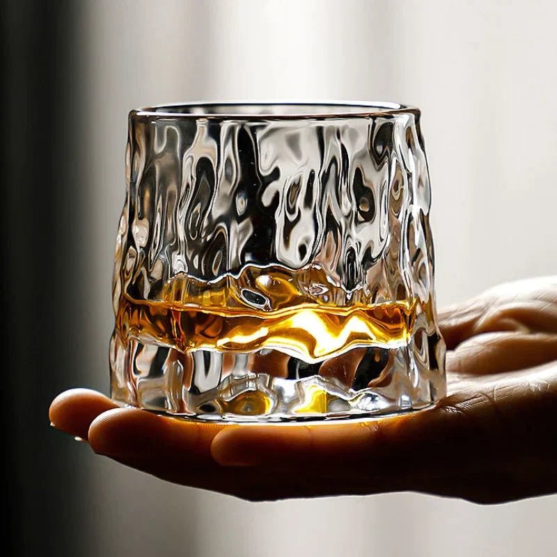 SPINSPIRIT - Rotatable Whiskey Glazen voor een Verfijnde Touch