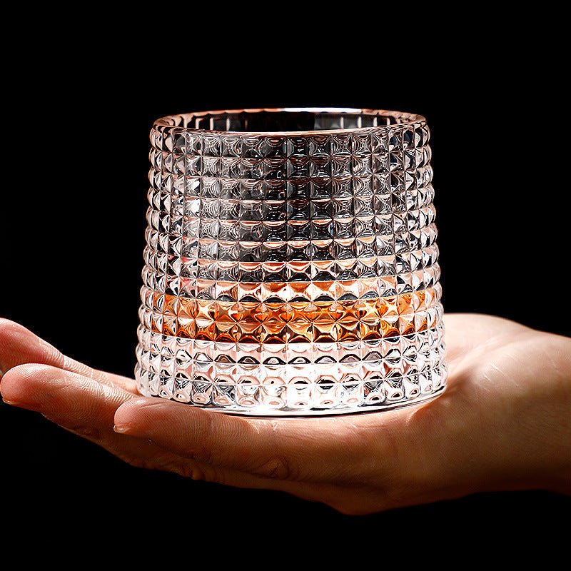 SPINSPIRIT - Rotatable Whiskey Glazen voor een Verfijnde Touch