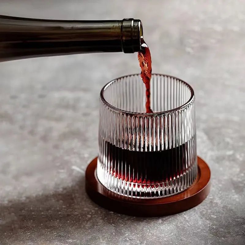 SPINSPIRIT - Rotatable Whiskey Glazen voor een Verfijnde Touch