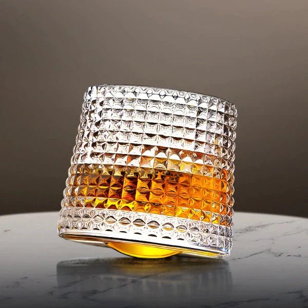 SPINSPIRIT - Rotatable Whiskey Glazen voor een Verfijnde Touch