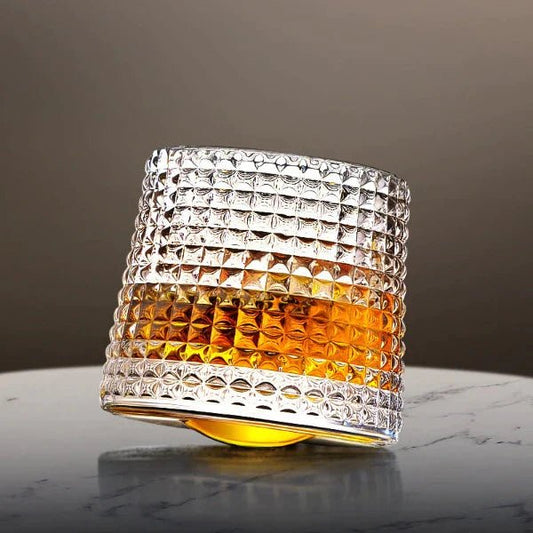 SPINSPIRIT - Rotatable Whiskey Glazen voor een Verfijnde Touch