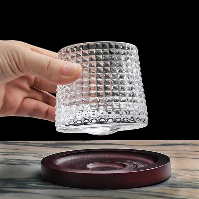 SPINSPIRIT - Rotatable Whiskey Glazen voor een Verfijnde Touch