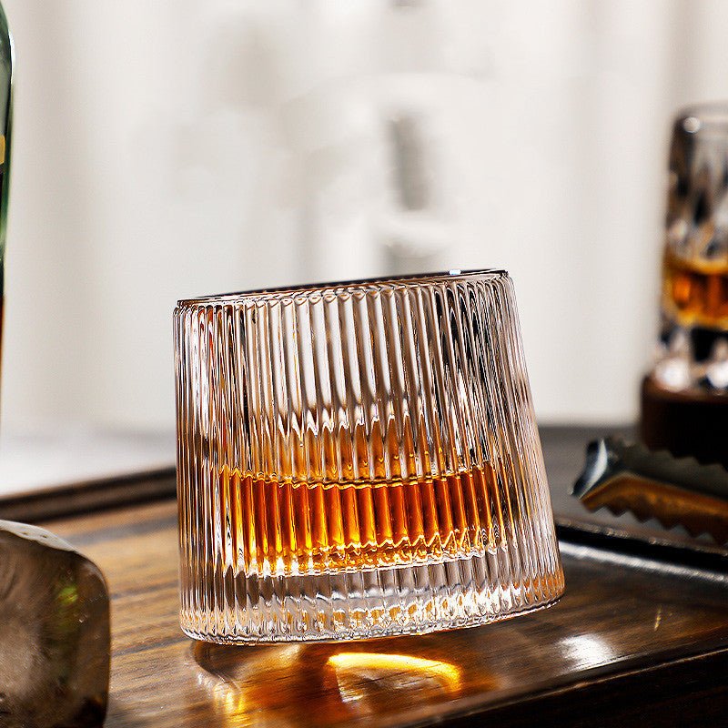 SPINSPIRIT - Rotatable Whiskey Glazen voor een Verfijnde Touch