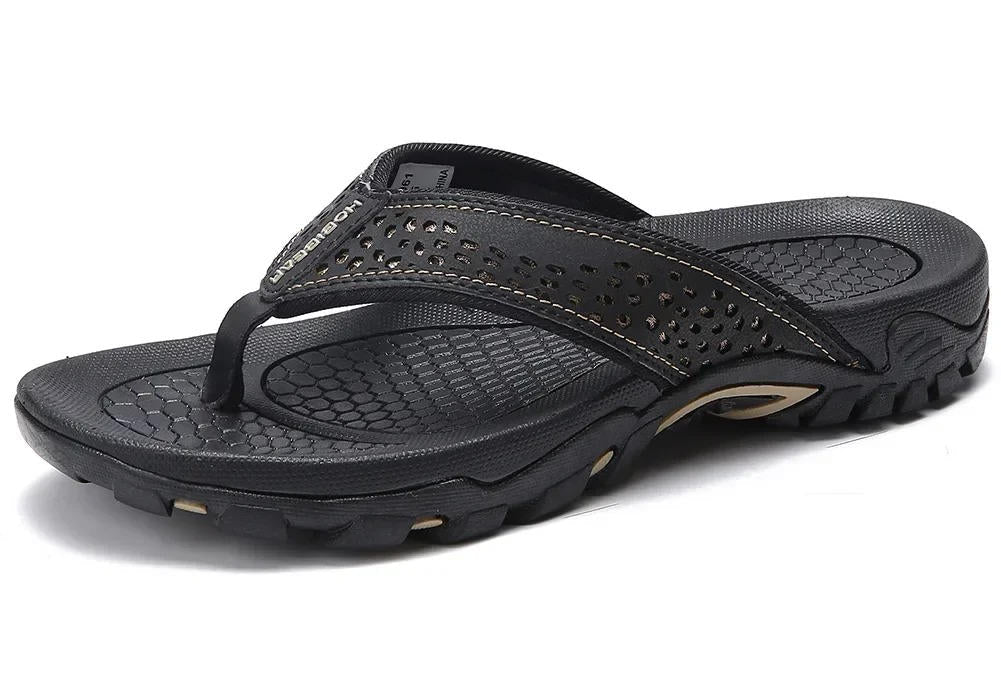 Sportieve teenslippers voor heren met voetboogondersteuning