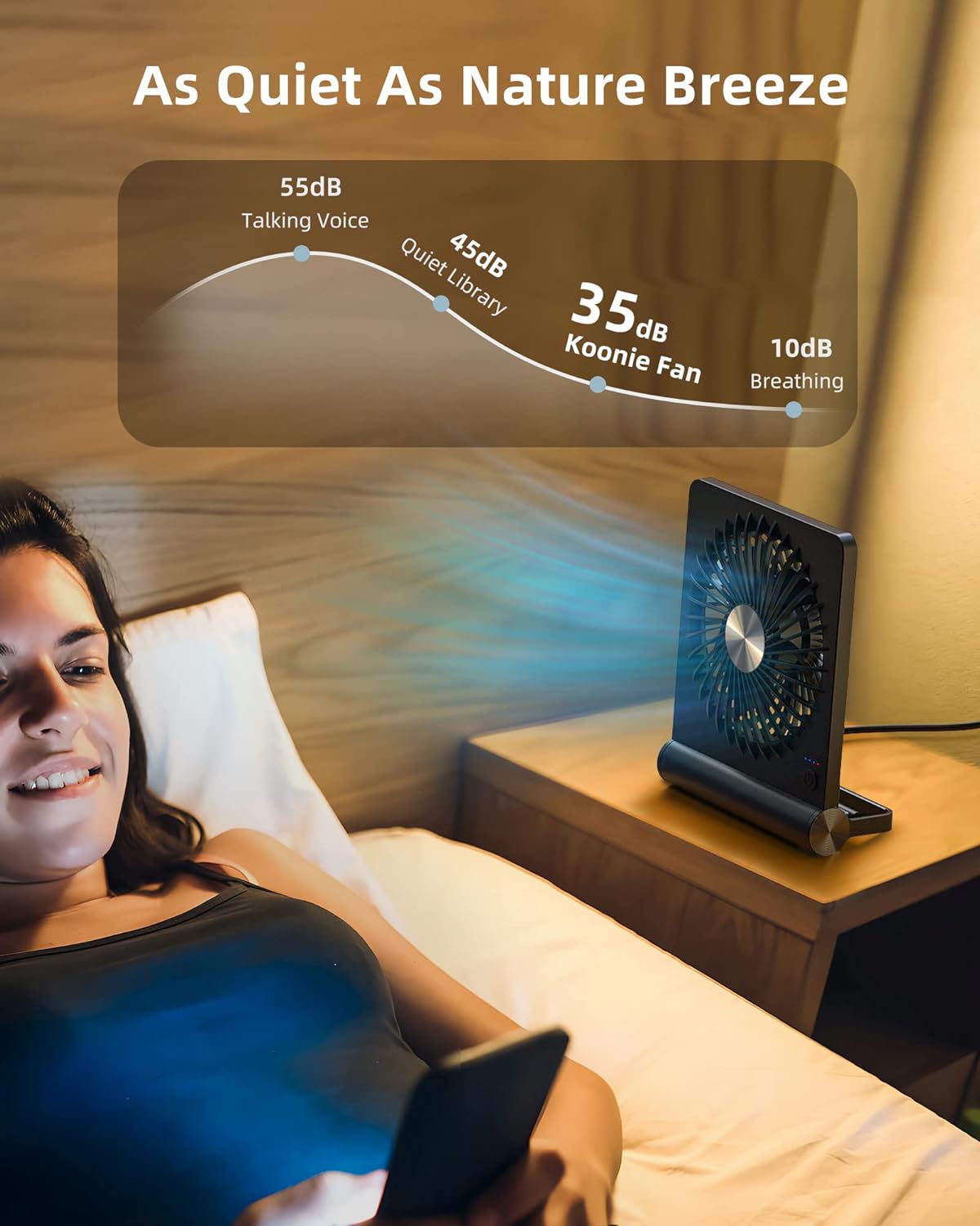 Stark Wind Ultra Stille Kleine Tafelventilator