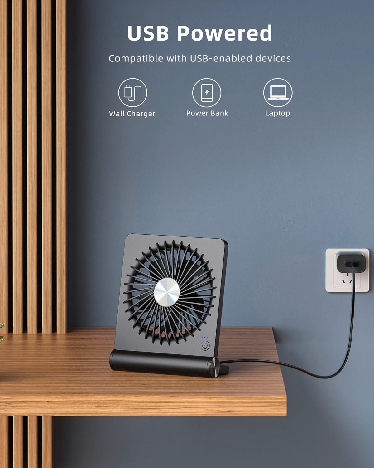 Stark Wind Ultra Stille Kleine Tafelventilator