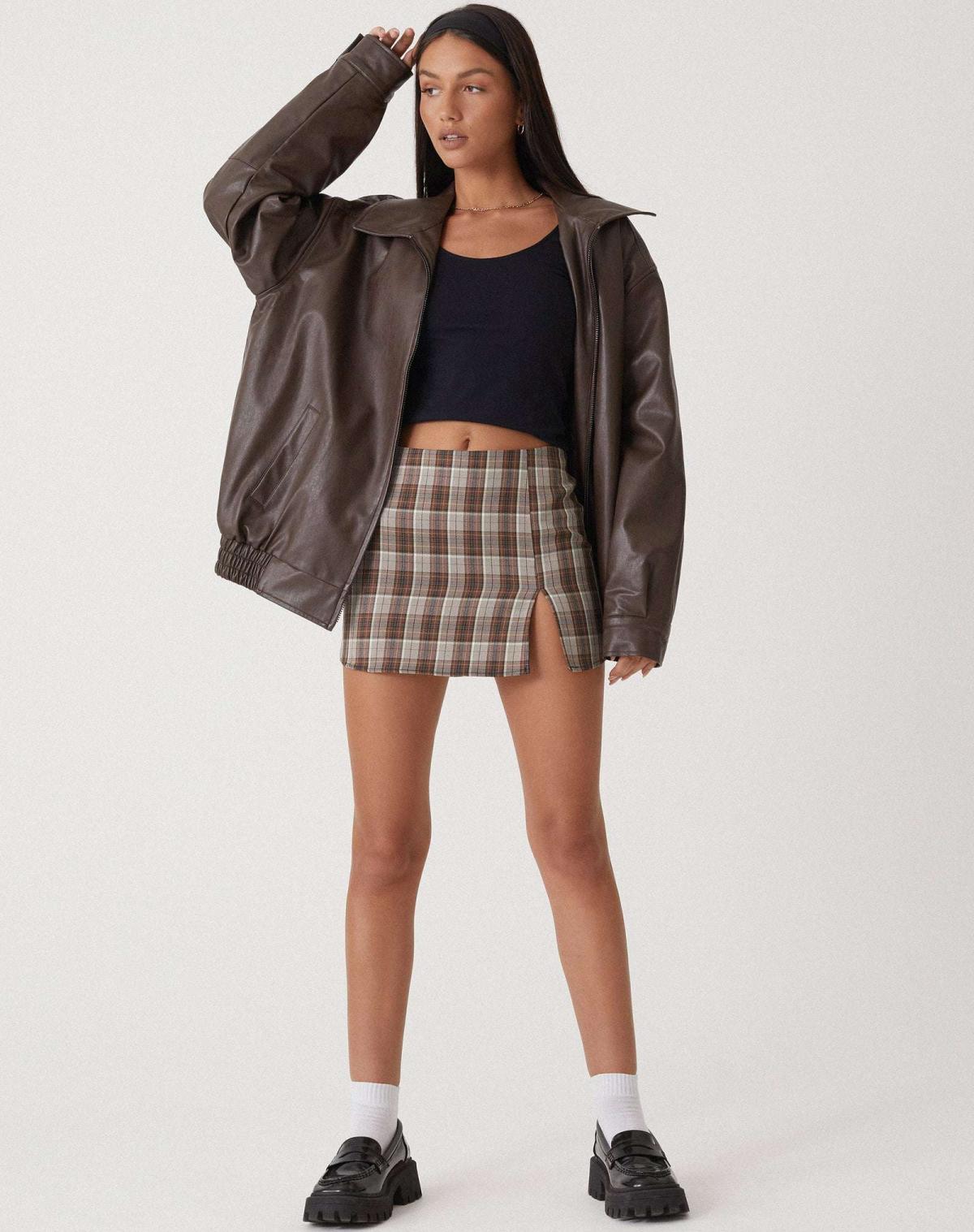 Stijlvolle, oversized leren jas - Comfortabel en modieus voor dagelijks gebruik