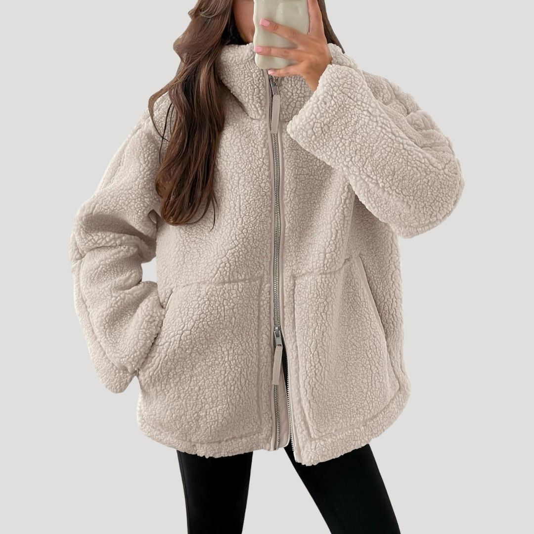 Teddy fleece jas - warm, zacht en comfortabel