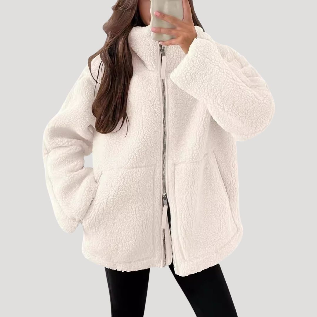 Teddy fleece jas - warm, zacht en comfortabel