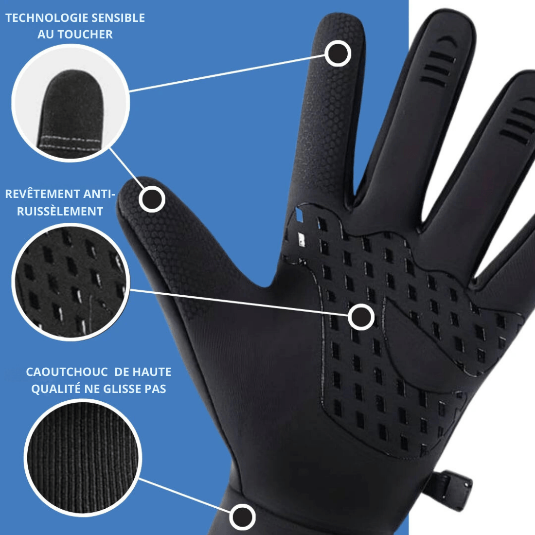 ThermaGrip Verwarmde Handschoenen – Winter, Touchscreen, Antislip, Waterdicht en Ademend