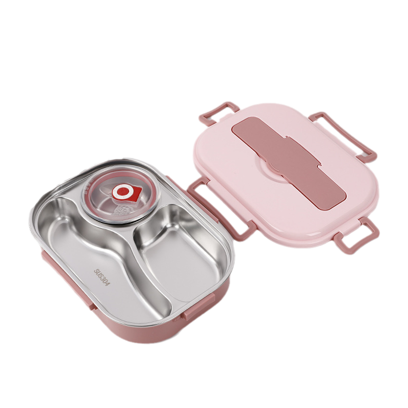 Thermische bento-lunchbox met vakken