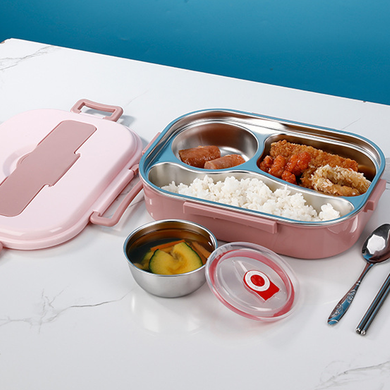 Thermische bento-lunchbox met vakken