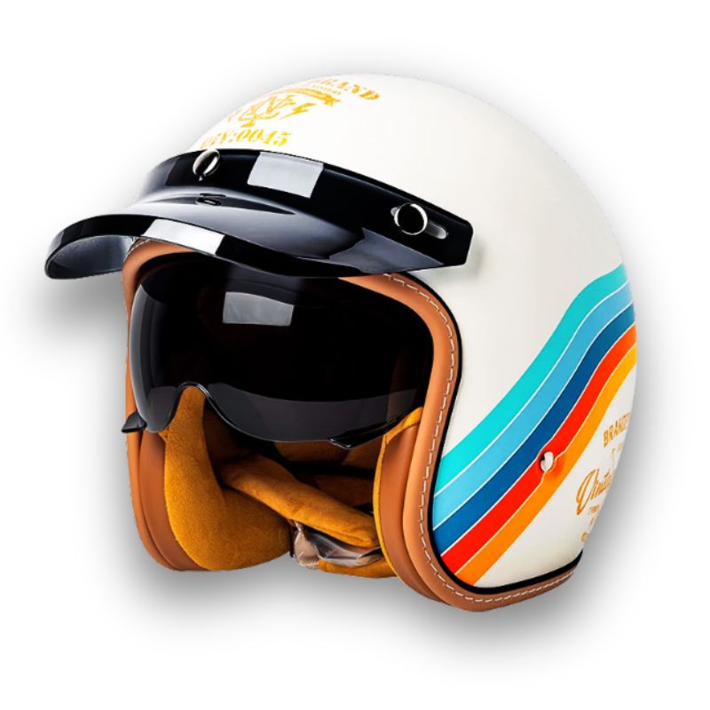 Tijdloze Motorhelm - DOT en ECE Goedgekeurd