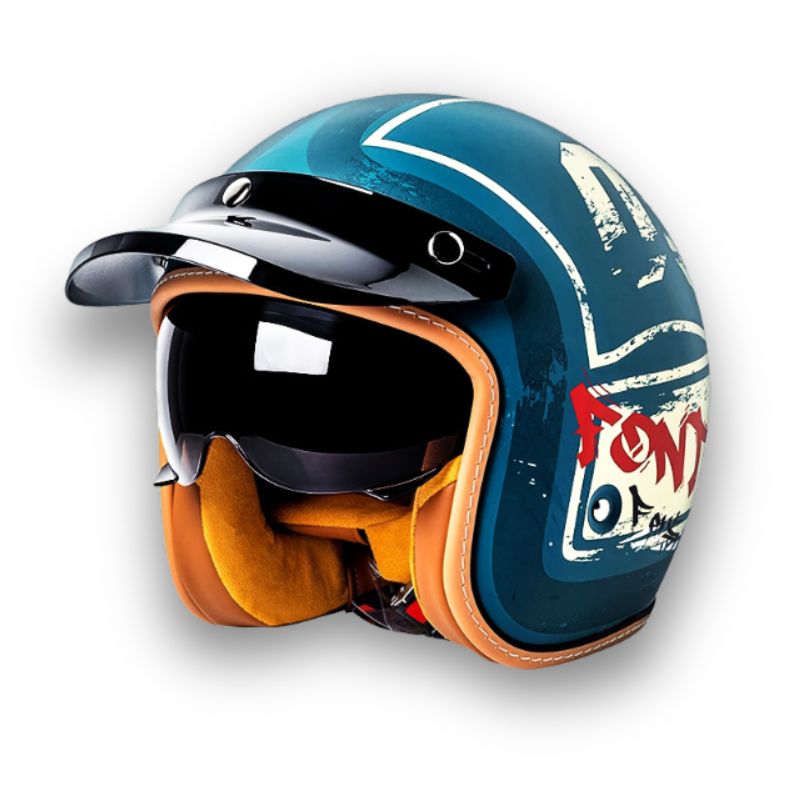 Tijdloze Motorhelm - DOT en ECE Goedgekeurd