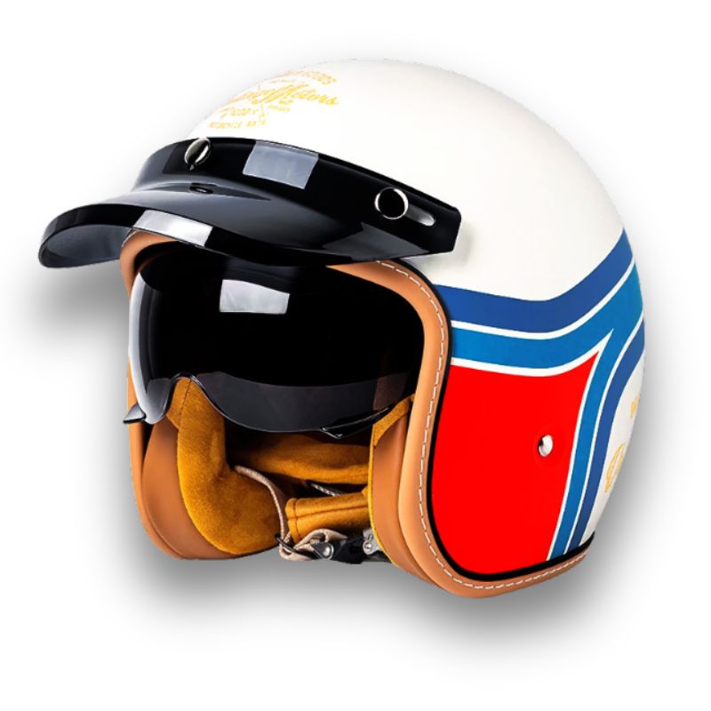 Tijdloze Motorhelm - DOT en ECE Goedgekeurd
