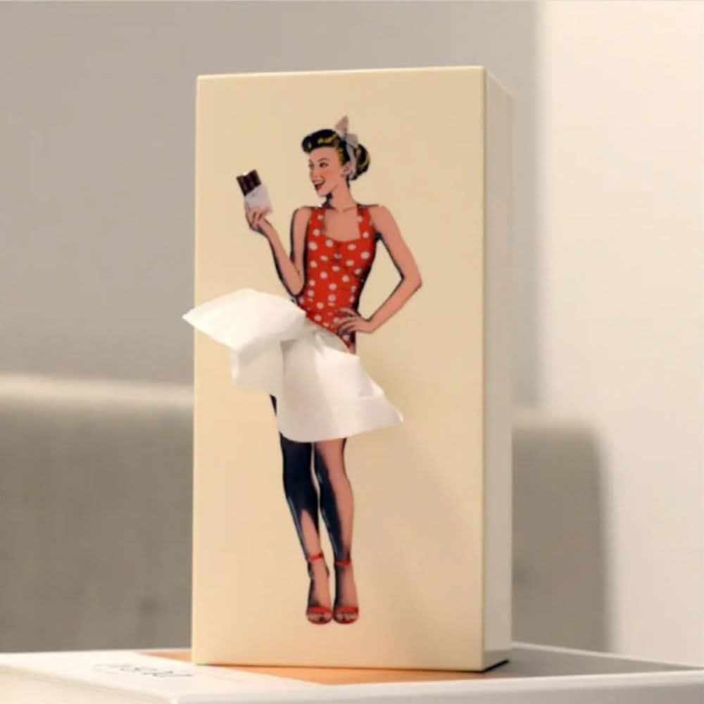 TISSUDANCE – Speelse Rock Tissue Box voor Creatieve Thuisdecoratie