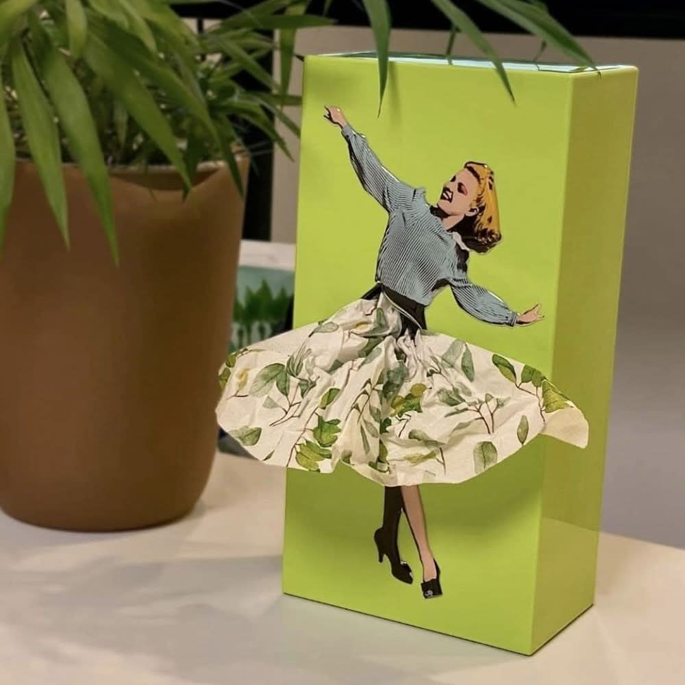 TISSUDANCE – Speelse Rock Tissue Box voor Creatieve Thuisdecoratie