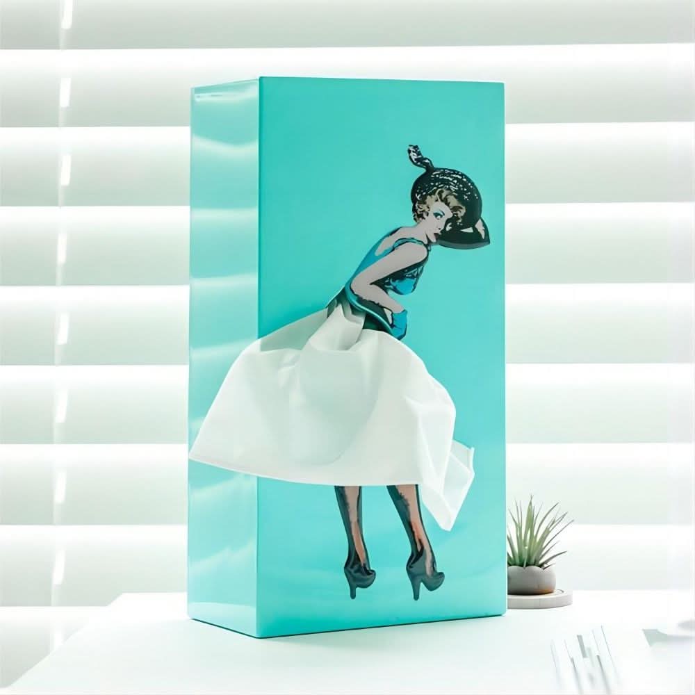 TISSUDANCE – Speelse Rock Tissue Box voor Creatieve Thuisdecoratie