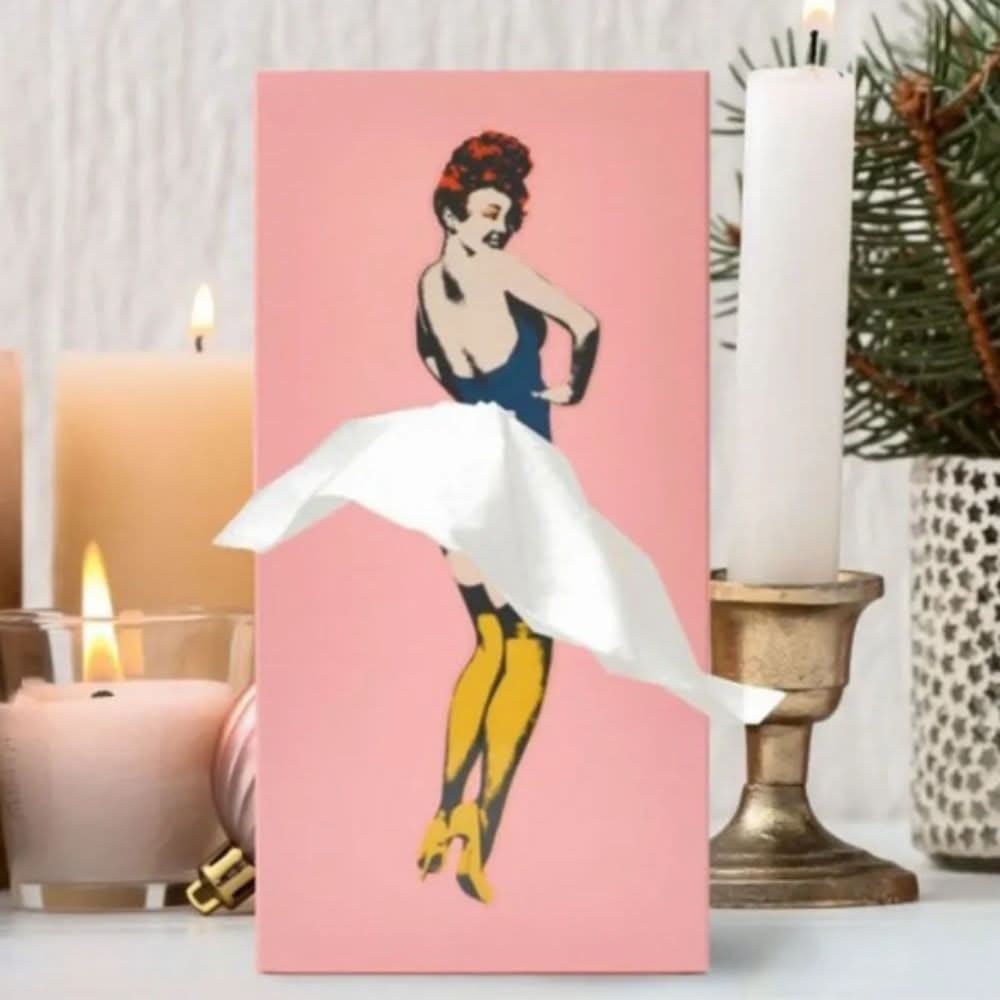 TISSUDANCE – Speelse Rock Tissue Box voor Creatieve Thuisdecoratie