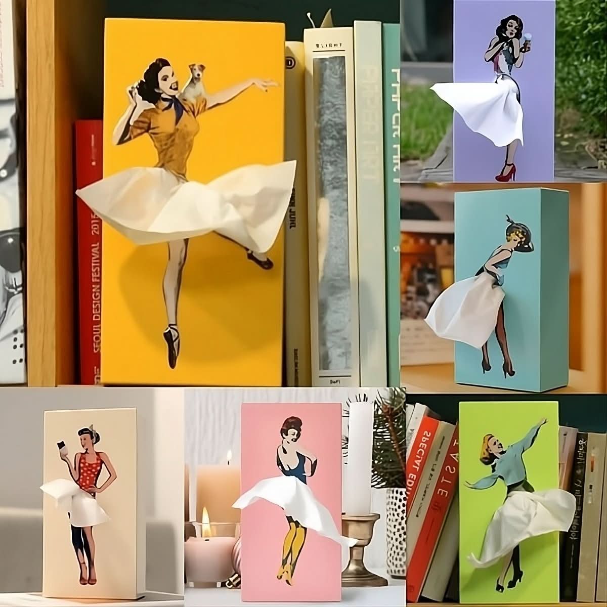 TISSUDANCE – Speelse Rock Tissue Box voor Creatieve Thuisdecoratie
