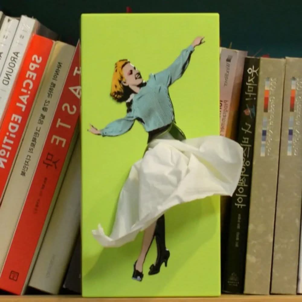 TISSUDANCE – Speelse Rock Tissue Box voor Creatieve Thuisdecoratie